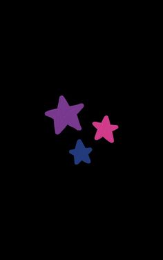 three stars are shown against a black background