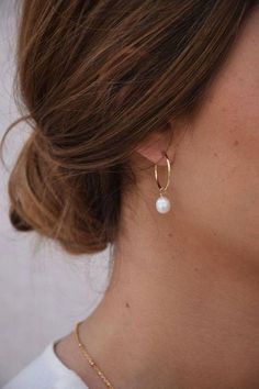 Gold Dainty Jewelry Earrings, French Jewelry, White Gold Earrings, Jewelry Brand, Jewelry Inspo