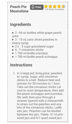 the recipe for peach pie with instructions