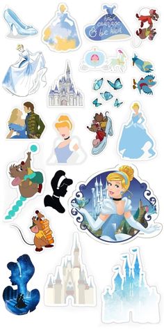 the disney princess stickers are on display