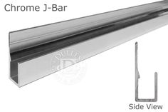 the side view of a chrome steel bar