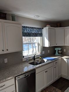 the kitchen is clean and ready for us to use in its new owner's home