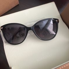 Burberry Be 2416 Sunglasses New!! Never Worn. Originally Purchased For 281$. Send Offers! Super Cute And Comfortable On. Box Has Some Flaws But Does Not Affect The Actual Sunglasses Inside. It Was Sitting In My Closet. Msg For Any Questions! Burberry Cat Eye Black Acetate Sunglasses With Light Grey Gradient Lenses. Come In A Designer-Stamped Case. Tags; Burberry, Tom Ford, Gucci, Prada, Chanel, Tik Tok, Summer, Fall, Authentic Burberry, Designer Sunglasses, Shades, Black, Tan, Plaid Elegant Sunglasses With Gradient Lenses For Everyday, Elegant Sunglasses With Tinted Lenses For Everyday, Elegant Everyday Sunglasses With Gradient Lenses, Designer Sunglasses With Tinted Lenses For Everyday, Elegant Everyday Cat Eye Polarized Sunglasses, Elegant Cat Eye Sunglasses With Polarized Lenses, Elegant Cat Eye Sunglasses With Uv Protection, Luxury Sunglasses With Gradient Lenses, Luxury Sunglasses With Gradient Lenses For Everyday