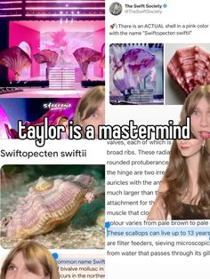 a woman with long hair and an unusual hat is featured in the article taylor is a mastermind