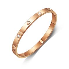 PRICES MAY VARY. Materials: The love friendship bracelet is made of Stainless Steel and cubic zirconia, which will not change color or lose luster, is easy to wear, comfortable and beautiful Perfect Size: Bracelet width: 0.6cm/0.24in, bracelet diameter: 6cm/2.44in. This stainless steel gold bracelet is suitable for most wrists. This chunky gold bracelet is not too heavy and is a perfect daily accessory that can add a touch of style to your clothes. Easy to Wear: This golden bracelet features a h Gold Love Bracelet, Chunky Gold Bracelet, Cross Bracelets, Golden Bracelet, Stainless Bracelet, Jewelry Bracelets Gold, Love Bracelet, Cross Bracelet, Rose Gold Jewelry