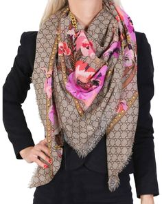 Pink Shawl, Floral Shawl