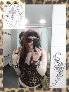 #emo #emogirl #alt #alternative #alternativefashion #goth #gothic #mallgoth #gothgirl #grunge #y2k #2000s #metal #metalhead #makeup #outfit #outfitinspo #lookinspo #clothes #cheetahprint #piercings #hair #stretchedseptum Mini Vest Outfits, 2000s Alt Fashion, 2000s Goth, Save Outfits, Emo Girls, Alt Fashion, Cool Fits, Vest Outfits, Poses For Pictures