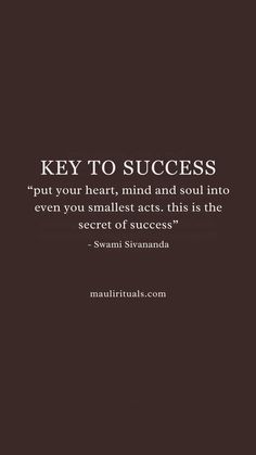 THE SECRET TO SUCCESS
True success starts with the dedication you give to even the smallest tasks. 

When you pour your heart and soul into every detail, you create the foundation for greater achievements. Each small effort builds momentum, bringing you closer to lasting success Secret To Success, Heart And Soul, The Foundation, Heart Soul, Acting, The Secret, Foundation, Mindfulness