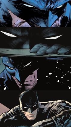 the batman story is shown in this panel