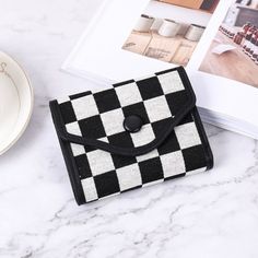 Material: This Wallet Made Of Pu Leather, It's Durable And The Touch Feeling Is Comfortable. Size: 4.5" X 0.7" X 3.7", Weight: 66g(3.0oz), 4 Card Slots, 2 Slip Pockets, 1 Full-Length Bill Compartments, 1 Id Window. Simple And Durable Stylish Small Wallet No Matter For Women, Girls, Ladies. Perfect For Daily Use And Easy Matches With Any Style Wearing. Perfect Gifts: This Wallet Makes Great Gift Idea For The Ones You Love,Excellent For Yourself Or Presenting As A Gift For Her On Birthday, Anniver Black Bifold Clutch With Card Slots, Black Bifold Coin Purse With Card Slots, Black Clutch With Card Slots For Daily Use, Casual Black Clutch For Daily Use, Black Bifold Coin Purse For Daily Use, Trendy Black Card Holder With Card Slots, Casual Black Coin Purse With Card Slots, Casual Black Card Holder For Gift, Casual Black Card Holder For Daily Use