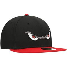 Wearing this New Era 59FIFTY hat on more than just game day allows your Lake Elsinore Storm fandom to be seen all the time. A trendy high crown and fitted construction pair for a classic design. Bold Lake Elsinore Storm embroidery completes this cap for an accessory that shows you're more than an average fan. High Crown Brand: New Era Structured fit Six-panel construction with eyelets Flat bill Fitted Material: 100% Polyester Officially licensed Imported Contrast-color undervisor Surface washabl Sports Fan Flat Brim Fitted Baseball Hat, Sports Fan Flat Brim Fitted Hat For Baseball Season, Sports Fan Fitted Hat With Flat Brim, Snapback Hats For Baseball Season Fan Merchandise, Snapback Hats For Baseball Season Fan Gear, Baseball Season Fan Merchandise Flat Brim Hat, Flat Brim Baseball Fan Merchandise Hats, Game Day Hat For Baseball Season, Baseball Season Fan Merchandise Visor Hat