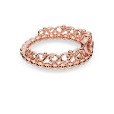 Elegant Rose Gold Jewelry With Crown Design, Elegant Rose Gold Crown Design Jewelry, Elegant Rose Gold Heart Ring With Diamond Accents, Elegant Pink Gold Heart Ring, Elegant Rose Gold Heart Ring, Rose Gold Pandora, Princess Tiara Ring, Pandora Rings Princess, Pandora Princess