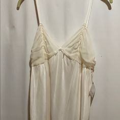 Vintage Vera Wang Luxe Winter White 100%Silk Nightgown/Lingerie::Adjustable Straps With Semi Sheer Bodice::((Tiny Pinholes At Center Bodice And Hem So Small Barely Visible) Extra Buttons::(Pp16” L39”) Measurements Are Approximate..Beautiful Condition With Exceptions .... See Photos Sheer Satin Nightgown For Night, Sheer Satin Sleepwear, Silk V-neck Sleepwear For Bedtime, Feminine Silk Nightgown For Loungewear, Sheer Sleeveless Satin Nightgown, Sheer Satin Nightgown For Sleep, Sleeveless Sheer Satin Nightgown, Silk Nightgown With Spaghetti Straps For Loungewear, Sheer Satin Nightgown For Summer