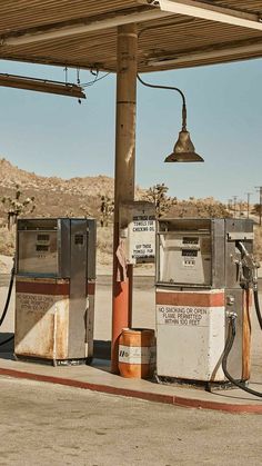 an old fashioned gas station with no fuel