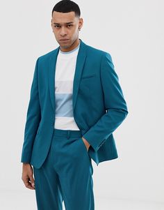 Male Suits, Teal Suit, Dress Codes, Passion For Fashion, Minimalist Fashion, Semi Formal, Mens Suits, Men's Blazer, How To Look Better