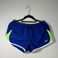 Brand New Shorts Have Never Been Worn. Perfect For Running, Walking And Leisure Time! Blue Sports Shorts For Summer, Blue Athletic Sportswear Shorts, Blue Sportswear Shorts For Summer, Blue Athletic Shorts Sportswear, Blue Sportswear Shorts, Nike Sporty Beach Shorts, Blue Stretch Athletic Shorts For Summer, Blue Sports Shorts With Short Legs, Blue Sportswear Bottoms Short Length