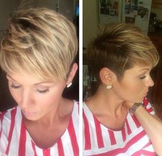 short light brown pixie with blonde highlights Brown Pixie, Easy Short Haircuts, Choppy Pixie Cut, Popular Short Hairstyles, Edgy Pixie Cuts, Edgy Pixie, Short Shag, Shag Hairstyles, Best Pixie Cuts