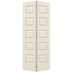 an open white door on a white background