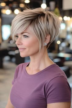 Pixie Haircuts for Thick Hair – 46 Ideas of Ideal Short Haircuts ✨💇‍♀️ Perfect your thick locks with these chic and manageable pixie styles! 🌟 #PixieCut #ThickHair #ShortHair #HairInspo #ChicCuts #HairTrends Pixie Haircut Hairstyles, Feminine Short Hair, Thick Locks, Haircuts Ideas, Short Hair Images, Long To Short Hair, Short Hair Pixie Cuts, Pixie Haircut For Thick Hair, Edgy Short Hair