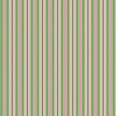 a green and pink striped wallpaper with vertical stripes