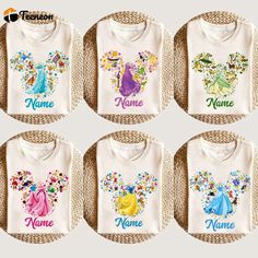 Retro Disneyland Princess Shirt Matching Tee for Girl Trip 2024 DisneyTrip Ariel Shirt Disney Character Print Tops For Disney Trips, Disney Character Print Tops, Disney Multicolor Character Print Shirt, Multicolor Disney Character Print Shirt, Disney Long Sleeve T-shirt For Disney Trips, Ariel Shirt, Retro Disneyland, Disneyland Princess, Disneyland Birthday