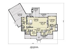 this is the first floor plan for these house plans