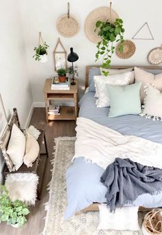 Light Blue Boho Bedroom