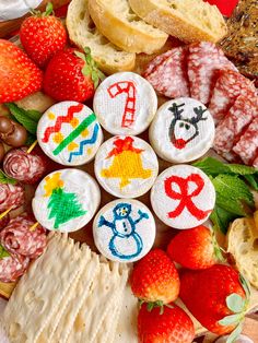 a platter filled with lots of different types of food