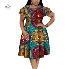 African Dresses Plus Size, Ruffles Collar, Best African Dresses