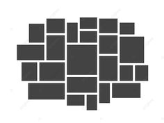 an abstract black and white background consisting of squares, rectangles or rectangles