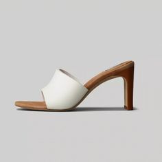 Rag & Bone Vesper Sandal Heels In "Glow." 100% Leather, 4-Inch Heel. Only Worn Once! Modern White Sandals With 4-inch Heel, White Pointed Toe Mules With Contrasting Heel Counter, White Pointed Toe Mules With Contrasting Heel, White Leather Open Heel Heels, White Sandals With Contrasting Heel And Single Toe Strap, White Open Toe Mules With Contrasting Heel Counter, White Open Toe Mules With Contrasting Heel, White Sandals With Sculpted Heel, White Open Toe Sandals With Sculpted Heel