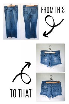 how to sew denim shorts from the waist up and down with instructions on how to sew them