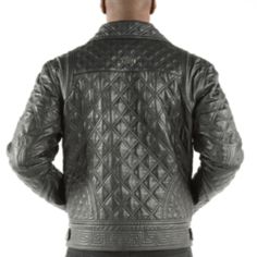 Pelle Pelle Black Quilted Leather Jacket Luxury Black Quilted Jacket For Winter, Luxury Black Quilted Jacket, Luxury Quilted Leather Jacket With Long Sleeves, Luxury Long-sleeve Quilted Outerwear, Quilted Biker Leather Jacket, Luxury Quilted Puffer Jacket For Fall, Luxury Quilted Puffer Jacket, Luxury Quilted Long Sleeve Outerwear, Designer Black Biker Jacket With Padded Collar