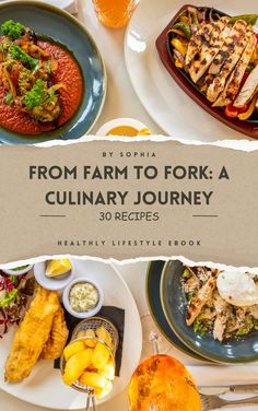 the cover of from farm to fork a culinary journey