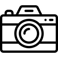 a black and white photo camera icon