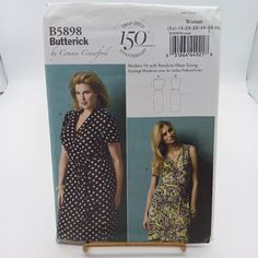 a sewing pattern for a women's dress