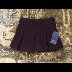 Petit Trousseau Dark Purple Pleated Skirt - Lined & Side Zipper Nwt - Size 5 Dark Purple Skirt, Purple Pleated Skirt, Skirts Short, Purple Dark, Purple Skirt, Kids Bottoms, Dark Purple, Color Purple, Pleated Skirt