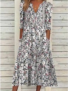 Mulheres Vestido casual vestido étnico Vestido midi Vermelho Meia Manga Floral Imprimir Outono Primavera Verão Decote V Casual Férias 2023 S M L XL XXL 3XL de 2023 por R$ 128.79 Casual Knee-length Printed Midi Dress, Casual Printed Knee-length Midi Dress, Printed Non-stretch Knee-length Midi Dress, Casual Patterned Floral Print Midi Dress, Casual Patterned Midi Dress With Floral Print, Bohemian Knee-length Printed Midi Dress, Bohemian Knee-length Non-stretch Midi Dress, Bohemian Shift Midi Dress Knee-length, Bohemian Shift Midi Dress