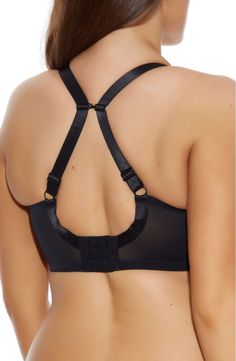 Elomi Energise Sports Bra (Plus Size) | Nordstrom Adidas Editorial, Teenage Makeup, Elomi Bras, Sports Bra Design, Underwire Sports Bras, Makeup Party, Satin Bra, Korean Fashion Casual, Color Bands