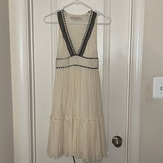 Like New, Never Worn Summer Dress From Corey Lynn Calter Bought From Boutique In Coral Gables, Fl. Would Make A Great Graduation Dress! Has Black Lace Trim On V-Neck And Black Trim On Waist. Inside Dress Is Lined. Lightweight, 100% Cotton. Dresses Beautiful, Black Lace Trim, Ivory Dress, Coral Gables, Ivory Dresses, Black Trim, Black Cream, Graduation Dress, Summer Dress