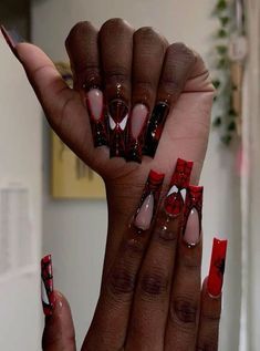 #naildesfashion#naildesign#nailsoftheday#art#fashion#nailartaddict#nailidea#nailsoftheday#nailartdesigns#design#naildesign#aesthetic#acrylic#acrylicnaildesigns#nailpainthack#nailcolortrends#trendy#trendylooks#life#lifestyle#fashionblogging#luxury#luxurylifestyle2024 Red And White Nails, Graduation Nails, Red Acrylic Nails, Girly Acrylic, Girly Acrylic Nails, Hello Kitty Nails, Really Cute Nails