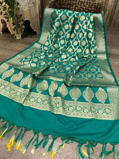 SIlk blend Banarsi dupatta with floral zari jaal. 95 inches by 35 inches Festive Green Shawl, Green Shawl Scarf For Festive Occasions, Green Shawl Scarves For Festive Occasions, Traditional Green Scarves For Festive Season, Green Festive Shawl Scarf, Green Pashmina Dupatta In Traditional Drape, Green Pashmina Dupatta With Traditional Drape, Green Festive Pashmina Shawl With Traditional Drape, Festive Shawl Scarf With Pallu