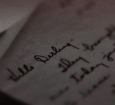 an old handwritten note with writing on it