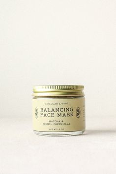 Balancing Face Mask – Earthen Clear And Glowing Skin, French Green Clay, French Green, Green Clay, Tighten Pores, Facial Mist, Clay Mask, Ceramic Studio, Matcha Green Tea