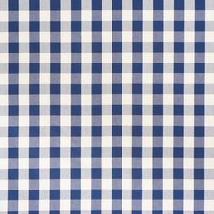 a blue and white gingham checkered fabric