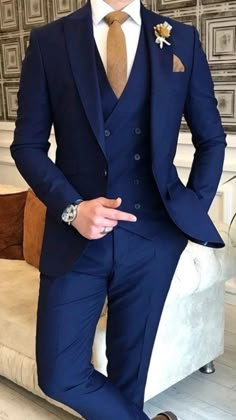 Walima Men Suit, Groomsmen Attire Blue, Blue Suit Groomsmen, Navy Blue Suit Men, Navy Blue Suit Wedding, Midnight Blue Suit, Navy Slim Fit Suit, Groom Blue Suit