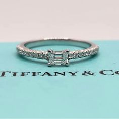 Add A Touch Of Elegance To Your Jewelry Collection With This Stunning Tiffany & Co. Novo Ring. Unicorn And Very Hard To Find. Minimal Wear. Comes With T Pouch, Blue Box And Black Ring Box. Crafted With 950 Platinum, This Ring Features A Beautiful Diamond As Its Main Stone. The Ring Size Is 4.5 And It Is Part Of The Tiffany & Co. Collection. Perfect For Any Occasion, This Ring Is A Must-Have For Any Fashion-Forward Individual. Jewelry Tiffany And Co, Black Ring Box, Tiffany Engagement, Tiffany Engagement Ring, Jewelry Tiffany, Black Ring, Blue Box, Tiffany And Co, Ring Box