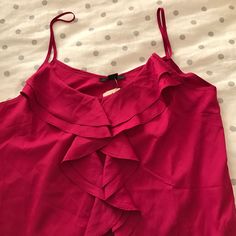 Cute, Soft, Comfy! Can't Go Wrong With Another Cami. Pink Camisole Sleep Top, Pink Bra-friendly Cami Tank Top, Chic Forever 21 Tops With Ruffles, Chic Forever 21 Top With Ruffles, Forever 21 Pink Cotton Top, Red V-neck Camisole For Sleep, Forever 21 Feminine Ruffled Tops, Forever 21 Sleeveless Tops With Ruffles, Cheap Pink Ring-spun Cotton T-shirt