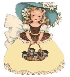 동화 삽화, Retro Kids, Images Vintage, Holly Hobbie, Vintage Paper Dolls