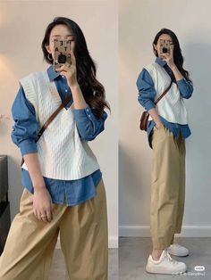 Not Basic Outfits, Cloud Clothes, Cloth Styles, Tips Kecantikan, Uniqlo Outfit, Korean Style Outfits, Bug Juice, Spring Light, Casual Work Outfits Women